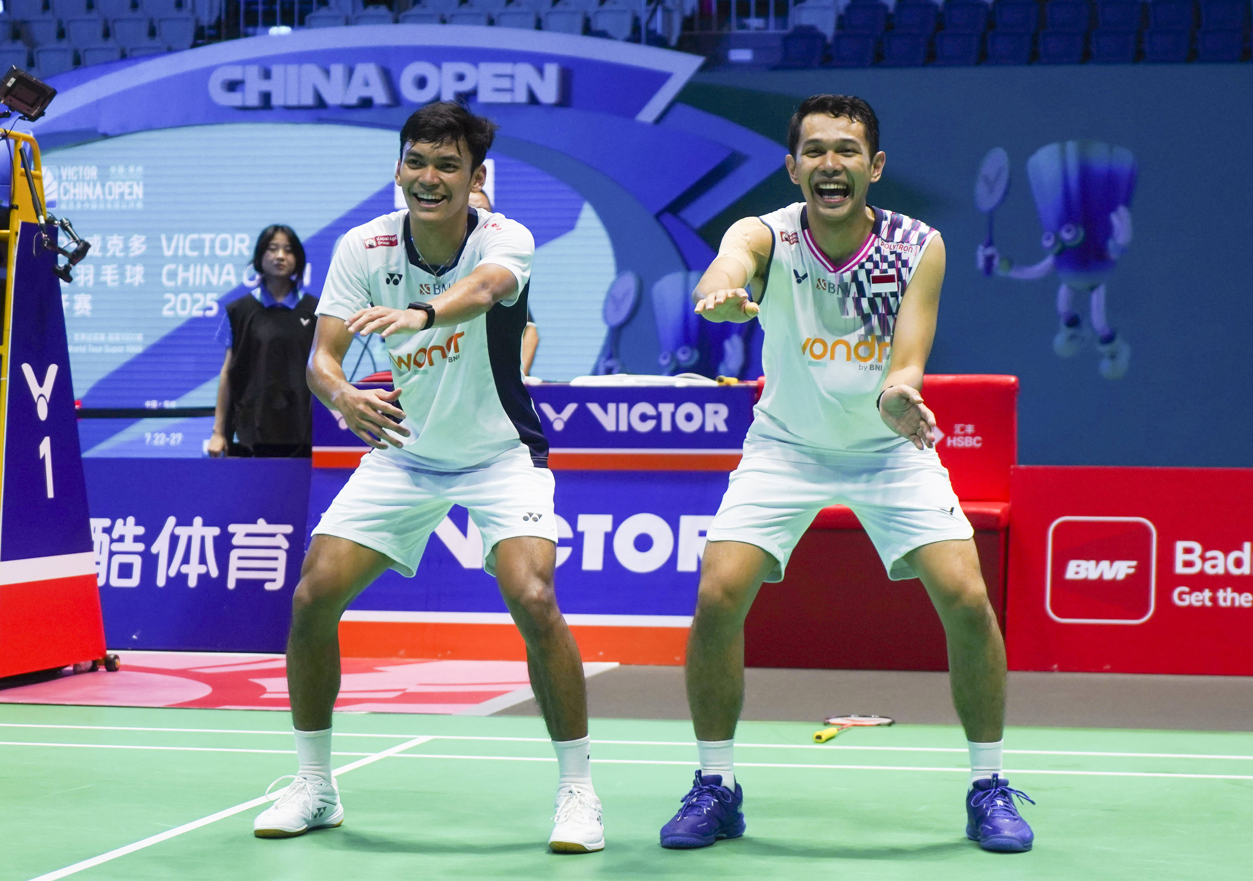 羽毛球男子双打：印度选手夺冠