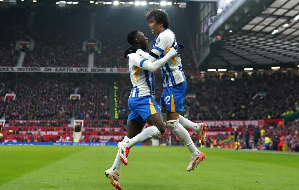 布莱顿客场负于曼联，遭遇不胜